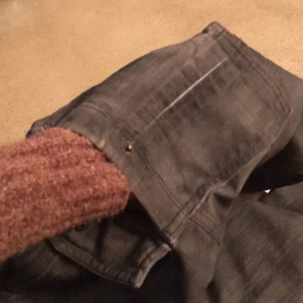 Cropped Cargo Jeans Olive Green